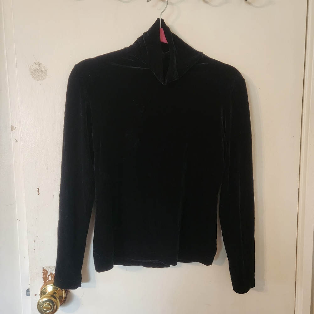 Vintage Sno Skins Plush Velvet Turtleneck